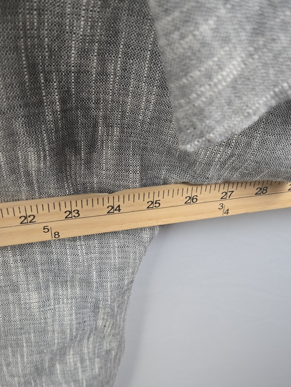 EILEEN FISHER Gray Woven Short Sleeve Cotton & Linen Boxy Layering Jacket Sz M - Picture 8 of 10